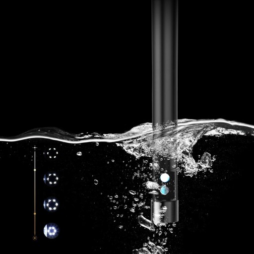 ИНСПЕКЦИОННАЯ КАМЕРА ЭНДОСКОП ДУЭТ ЭКРАН HD 10 МЕТРОВ КАБЕЛЬ 32GB SD IP67 8LED