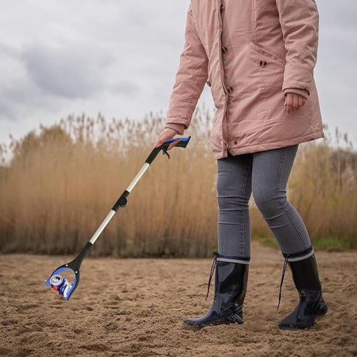 CHWYTAK ŁAPKA DLA SENIORA DO ŚMIECI ZBIERACZ 81CM 2x
