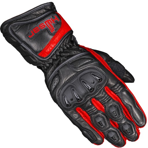 HUSAR ZR RACE RED SKÓRZANE RĘKAWICE MOTOCYKLOWE