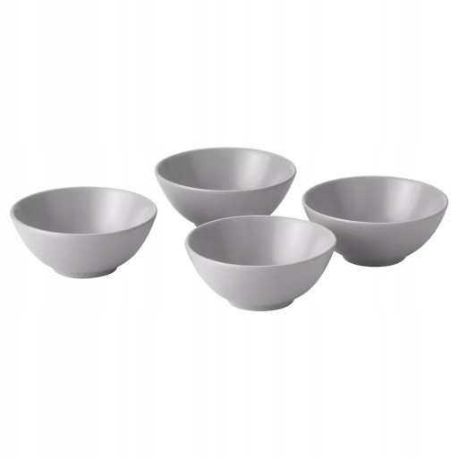 IKEA FARGKLAR Миска Матовая светло-серая 16 см 4 шт.