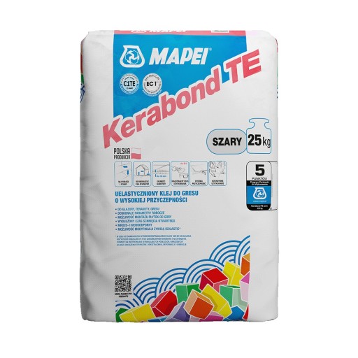 Kerabond TE Клей для плитки, керамогранита Mapei 25 кг