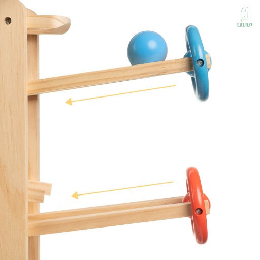 ДЕРЕВЯННАЯ ПОЛКА ДЛЯ ШАРОВ MONTESSORI IRI 70см