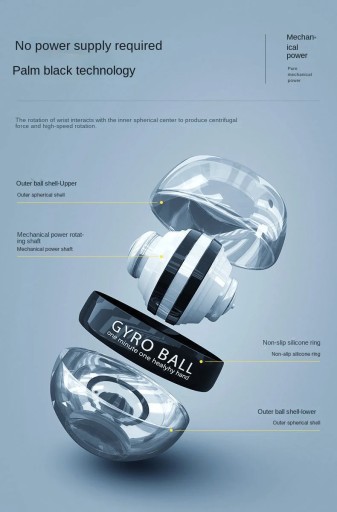 Тренажер для предплечий Gyroball Powerball, оборудование для фитнеса, гироскоп