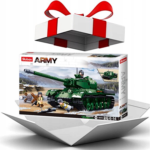 Кирпичи Танк ИС-2/СУ152 Русский военный эсминец 2 фигурки + ОРУЖИЕ LEGO