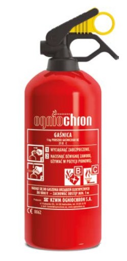 NOWA Gaśnica do samochodu PROSZKOWA 1kg 21BC