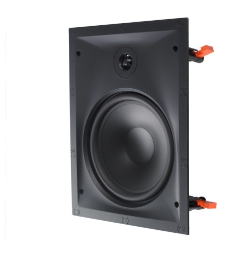Потолочный настенный динамик JBL B-8IW, встроенный динамик белого цвета прямоугольной формы