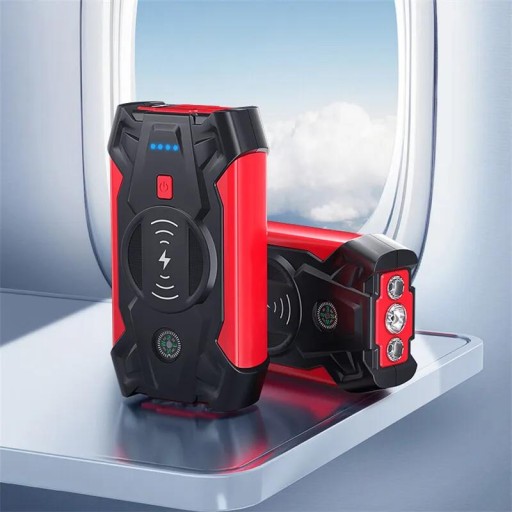 Мощный усилитель Powerbank Jump Starter 20000 мАч с фонариком премиум-класса