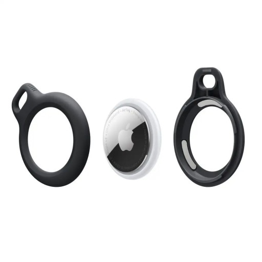 Черный брелок Tech-Protect Rough Chain Apple AirTag