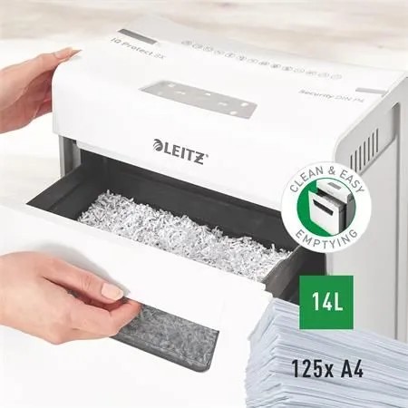 Измельчитель Leitz IQ Protect Premium 8X, P4, 8 листов, корзина 14 л