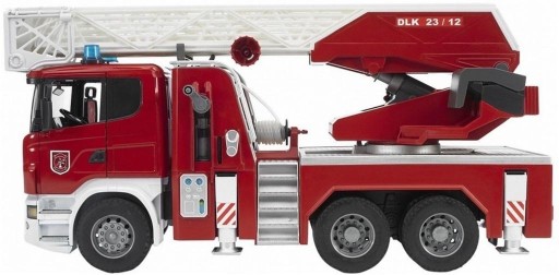 Пожарная машина Scania с выдвижной лестницей Bruder