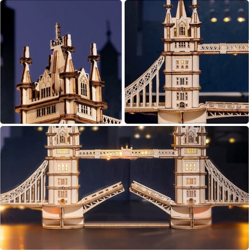 3D Пазл Деревянная Модель БАШЕННЫЙ МОСТ
