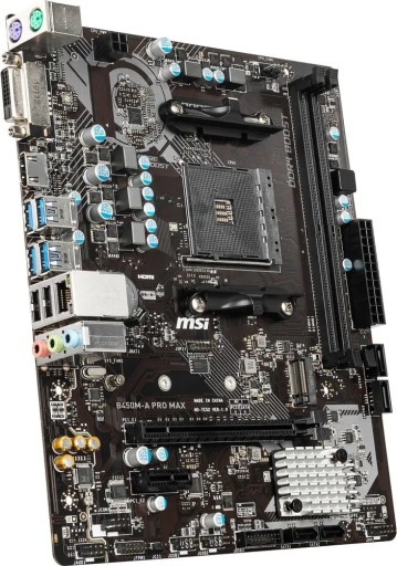 Материнская плата MSI B450M-A PRO MAX Micro ATX AMD AM4 DDR4 M.2 NVMe USB 3.1