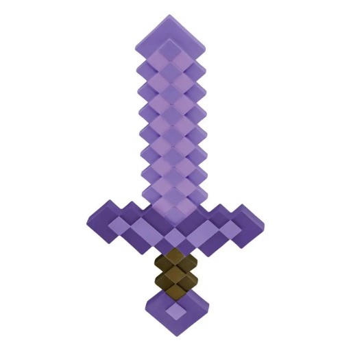 Minecraft Sword Зачарованный фиолетовый аксессуар Реплика меча Лицензия