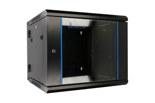 Extralink 6U 600x600 АЖ Черный | Стойка для шкафа | настенный, двухсекционный