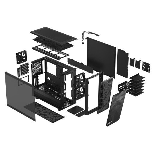 Fractal Design Meshify 2 TG Light Tint Black Case FD-C-MES2A-03 USB-C