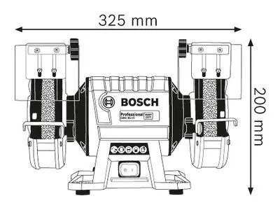 Настольный шлифовальный станок BOSCH Professional GBG 35-15
