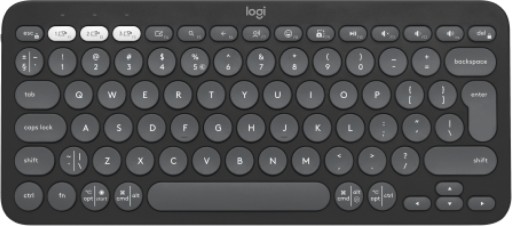 Клавиатура LOGITECH Pebble Keys 2 K380s, графитовый цвет