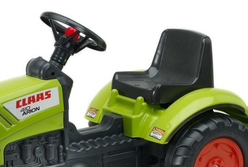 FALK Зеленый Трактор Claas с педалями и прицепом + звуковой сигнал на 2 года.