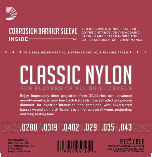 Классические струны D'Addario EJ27N
