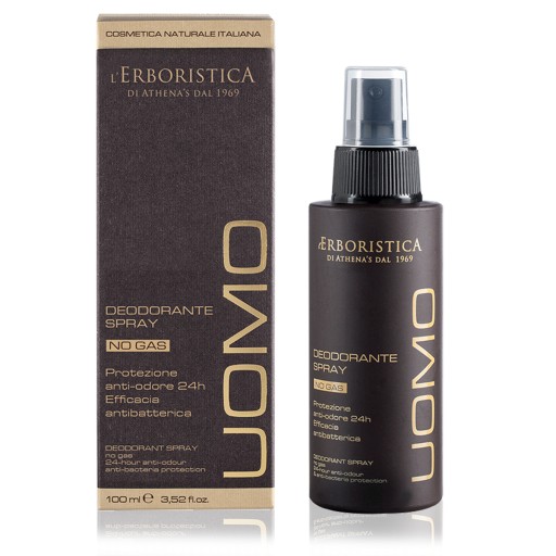 Antyperspirant spray Erboristica Natura 100 ml 24h UOMO
