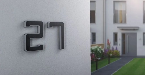 PODŚWIETLANY NUMER DOMU 7 Oprawa Elewacyjna SOLARNA Z Czujnikiem PL79848