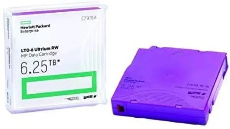 Картридж данных LTO-6 Ultrium MP RW, 6,25 ТБ C7976A