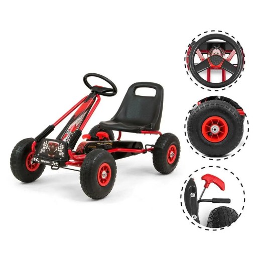 ПЕДАЛИ GOKART THOR MILLY MALLY RED автомобиль РАЛЛИ уроки вождения ДЕТИ