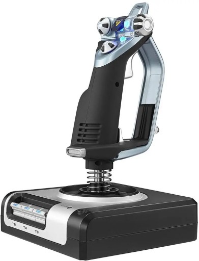 Система управления полетом Logitech X52. Джойстик игрового симулятора полета.