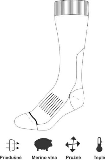Носки GEOFF ANDERSON WizWool Coozy Sock M 41-43