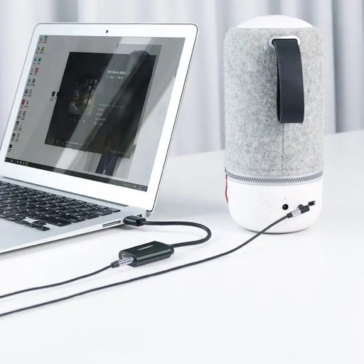 UGREEN внешняя звуковая карта USB 15см (белый)