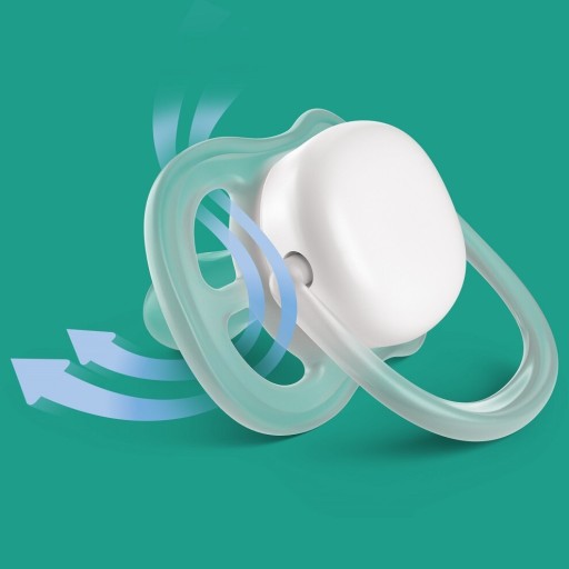 Симметричные силиконовые пустышки Philips Avent 0–6 2 шт.