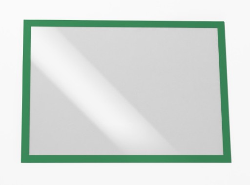2 x RAMKA SAMOPRZYLEPNA MAGNETYCZNA PLAKATOWA INFORMACYJNA A3 ZIELONA