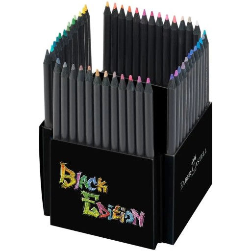 Kredki ołówkowe Black Edition Faber-Castell 50 szt. w opakowaniu kartonowym