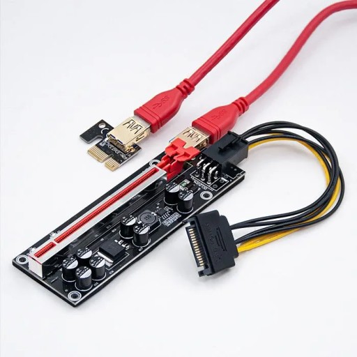RISER PCI-E 009S PLUS 1x-16x SATA PCI-E 6PIN USB
