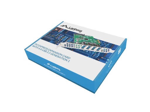 LANBERG USB 3.1 4-портовая карта PCI Express + дорожка