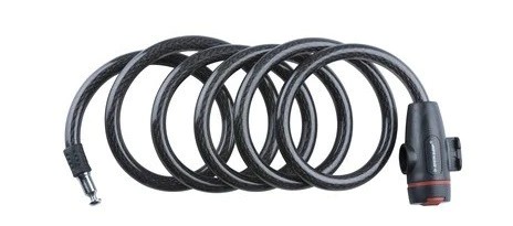Замок велосипедный спиральный Dunlop с ключом 1,2х180