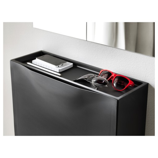 ШКАФ ДЛЯ ОБУВИ IKEA TRONES ЧЕРНЫЙ 1 ШТ. 52X18X39СМ