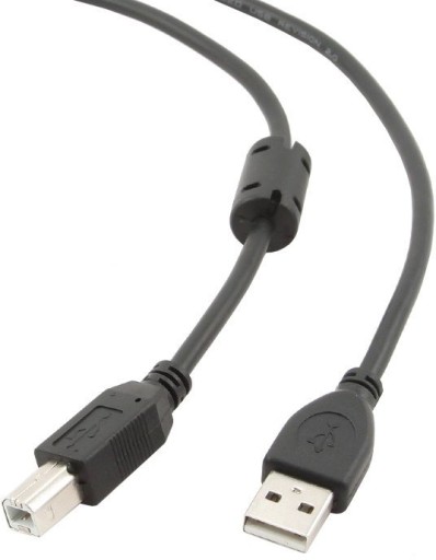Kabel USB 2.0 typu AB AM-BM 4,5m FERRYT czarny