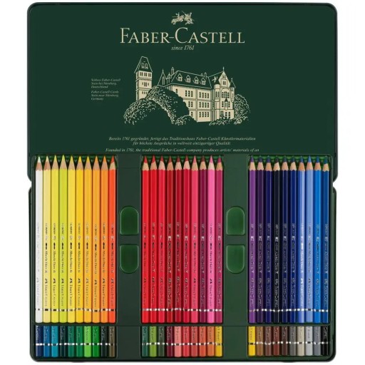 КАРАНДАШИ FABER-CASTELL A.DURER 60 ЦВЕТОВ МЕТАЛЛИЧЕСКИЙ Футляр для карандашей