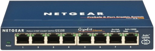 Коммутатор NETGEAR GS108GE 8xLAN