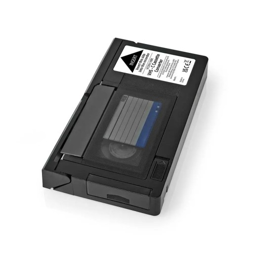 Конвертер VHS | Преобразование: VHS-C в VHS | Подключи и работай | Черный