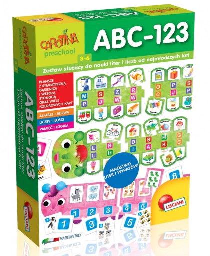 ABC-123 ROZWIJANIE LOGIKI Gra Edukacyjna Dziecięca