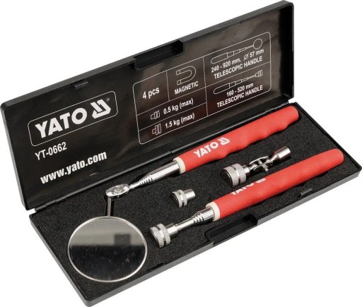 YATO - КОМПЛЕКТ ДЛЯ ПРОВЕРКИ ЗЕРКАЛА - КОРПУС