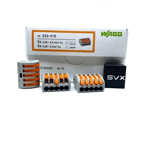 БЫСТРОСОЕДИНИТЕЛЬ WAGO 5x1 1 шт.