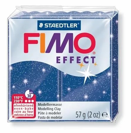 FIMO Effect синяя глянцевая термореактивная масса.