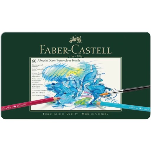 КАРАНДАШИ FABER-CASTELL A.DURER 60 ЦВЕТОВ МЕТАЛЛИЧЕСКИЙ Футляр для карандашей