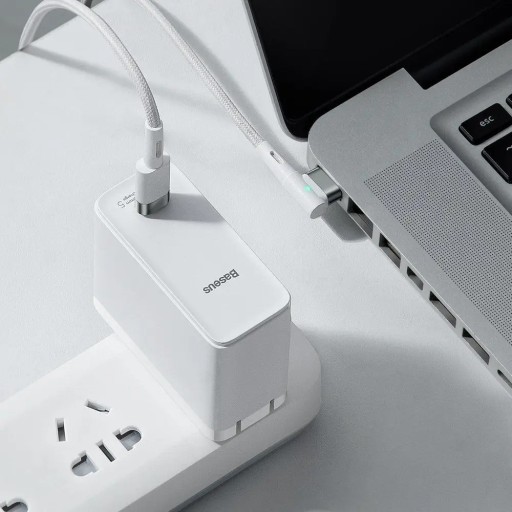 УГЛОВОЙ ЦИНКОВЫЙ КАБЕЛЬ ПИТАНИЯ BASEUS MacBook 60 Вт, 2 м