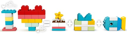 LEGO Duplo 10909 Коробка-сердечко из 80 кубиков