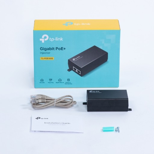 АДАПТЕР БЛОКА ПИТАНИЯ POE+ 48В ​​TL-POE160S TP-LINK IEEE802.3af/at GIGABIT