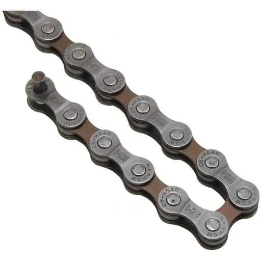 Велосипедная цепь Shimano CN-HG40 114 звеньев 6 7 8 скоростей